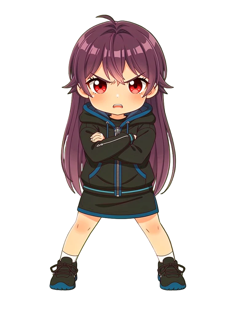 Kinna reacting angrily to a change in mood